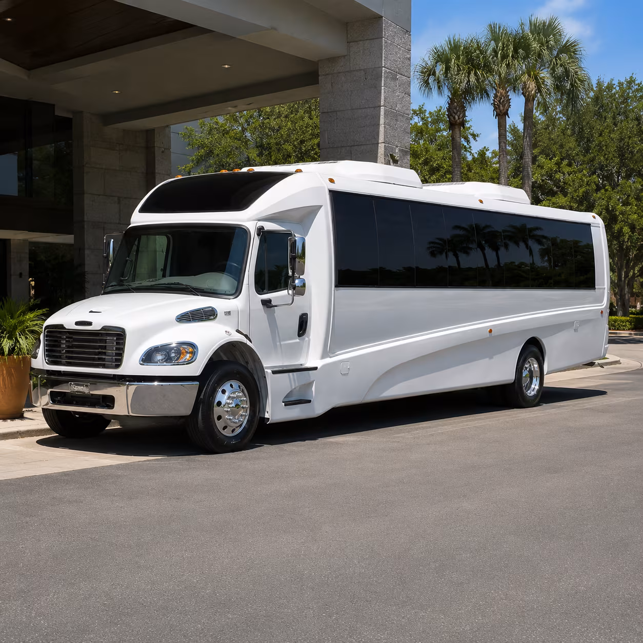 Cincinnati Airport Shuttle & Transportation party bus interior