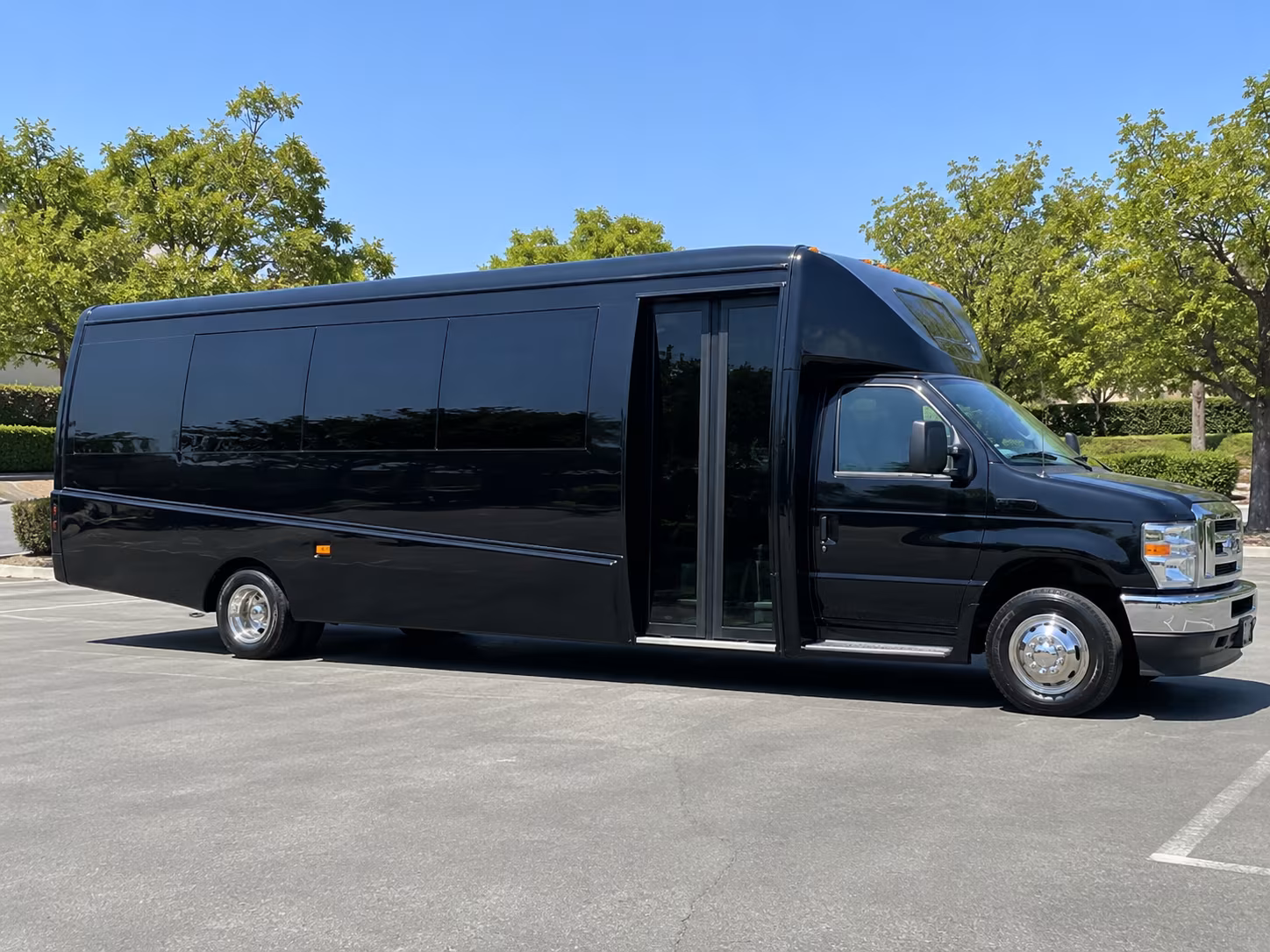 Cincinnati Corporate Transportation party bus interior