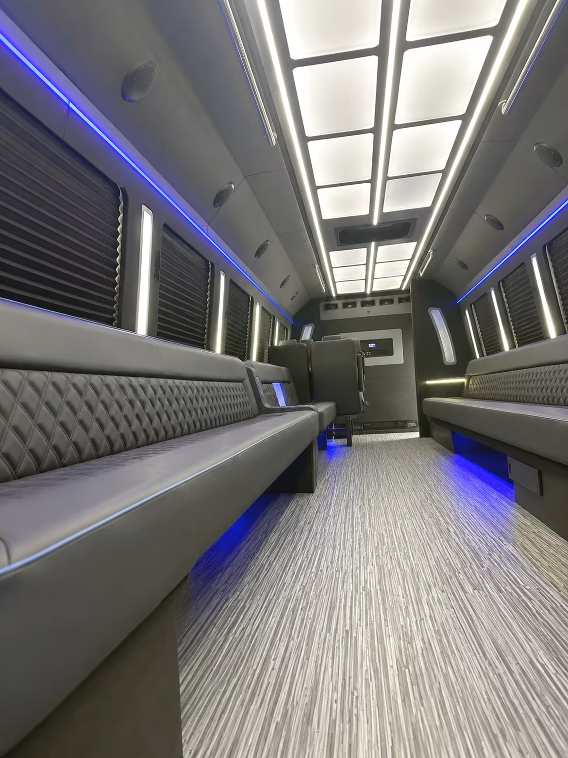 Cincinnati Prom & Homecoming Transportation party bus interior