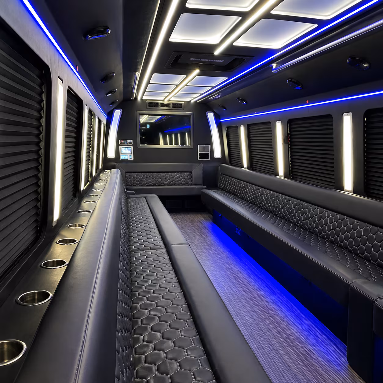 Cincinnati Prom & Homecoming Transportation party bus exterior