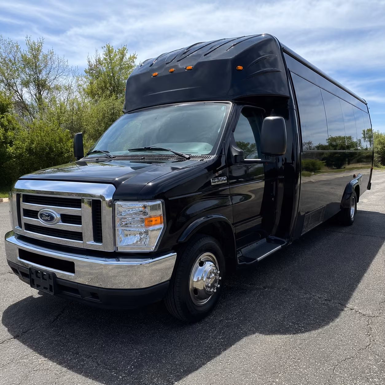 Cincinnati Sporting Event Transportation party bus exterior