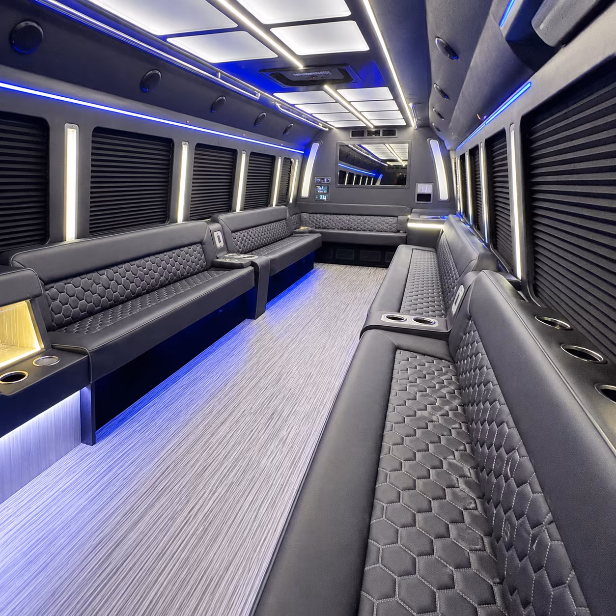 Cincinnati Sporting Event Transportation party bus exterior
