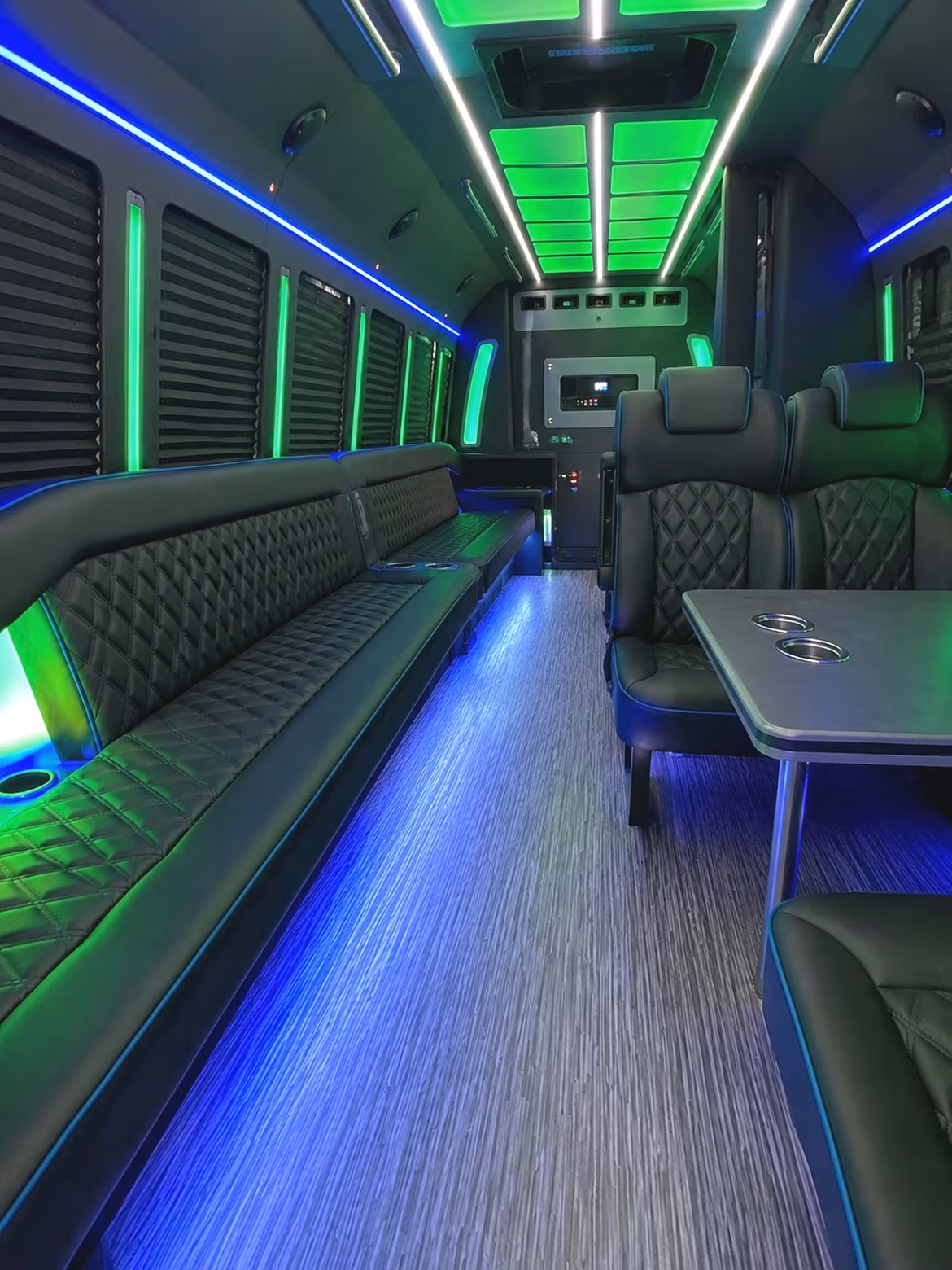 Cincinnati Winery Tour & Pub Crawl Transportation party bus interior