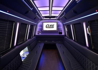 Hamilton 18 Passenger Limo Bus Interior