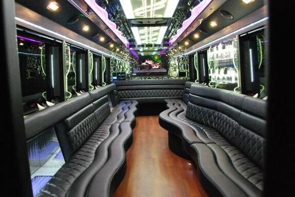Kettering 25 Passenger Limo bus Interior