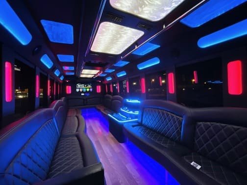 Youngstown 35 Passenger Party Bus Interior